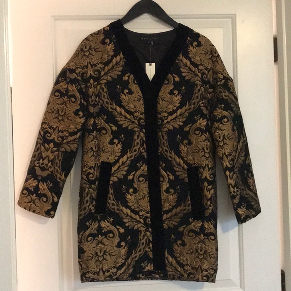 NWT Anthropologie-endless rose jacquard jacket sz-xs - Picture 2 of 5